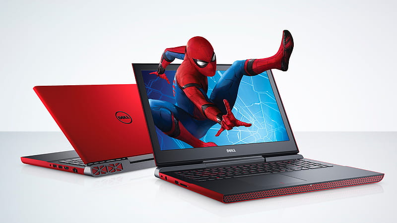Dell Spiderman Edition Inspiron 15 7000, dell, spiderman, computer, laptop, HD wallpaper
