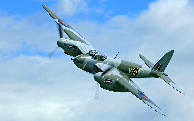 WWII DeHavilland Mosquito, Military, Aircraft, Mosquito, WWII, HD wallpaper