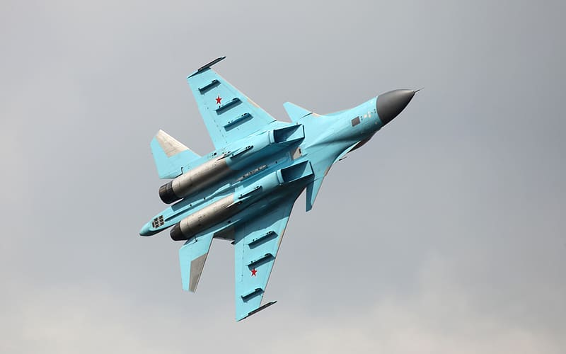 Military, Sukhoi Su 34, Jet Fighters, HD wallpaper | Peakpx