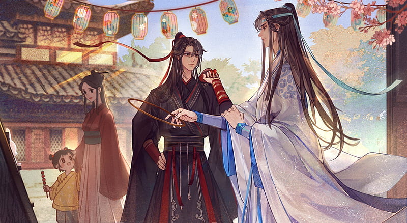 Anime, Mo Dao Zu Shi, Lan Wangji, Lan Zhan, Wei Wuxian, Wei Ying, HD wallpaper