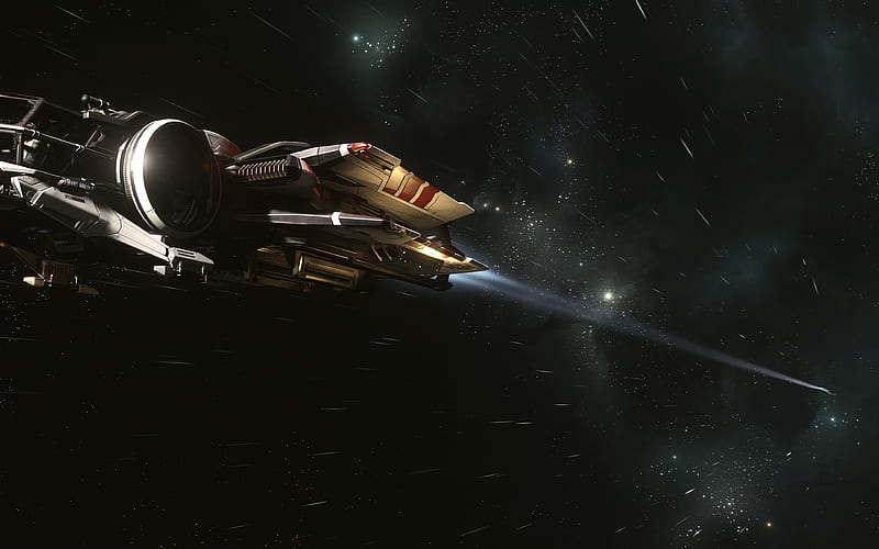 Star Citizen spaceship, 2018 games, HD wallpaper