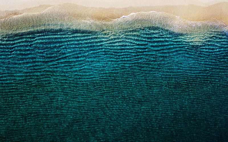 sea, ocean, dark, minimal, nature, wave, earth, HD wallpaper