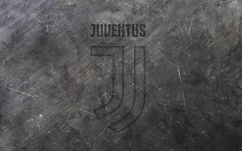 Juventus FC, fan art, logo, Serie A, metal texture, grunge, Italian football club, Turin, soccer, Juve, football, Italy, HD wallpaper