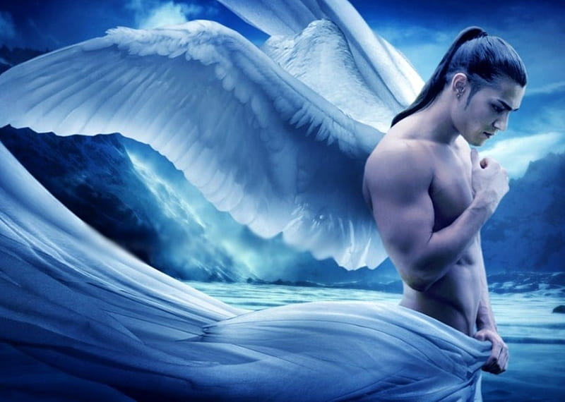 Man, angel, people, HD wallpaper Man, angel, people, HD wallpaper