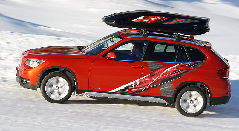 2013 BMW X1 Edition Powder Ride on Snow - Side , car, HD wallpaper