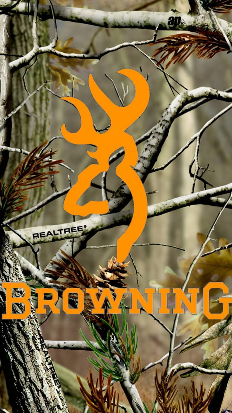 Browning logo, browning, buck, camo, deer, hunting, HD phone wallpaper