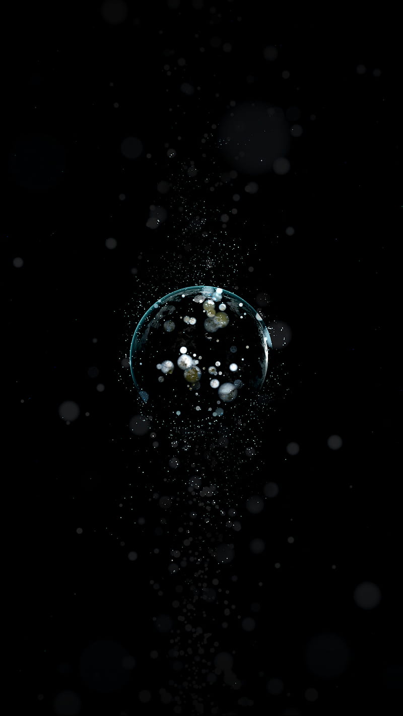 The Orb, abstract, dark, marble, oled, planet, space, surreal, HD phone wallpaper
