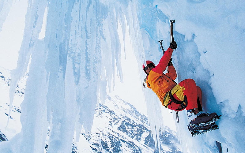 ice climbing-Sport, HD wallpaper