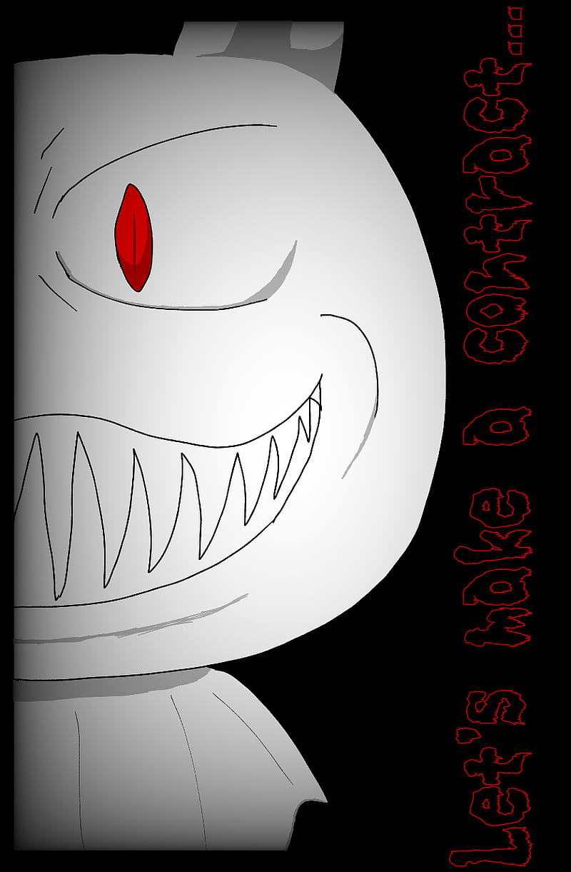 Death Moon- Tenko, art, cat, comic, creepy, dark, horror, meme, scary, HD phone wallpaper