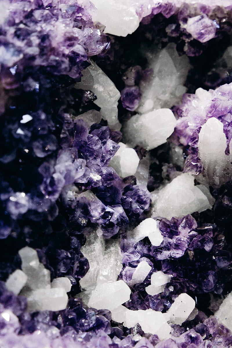 white geode rock – Crystal, HD phone wallpaper