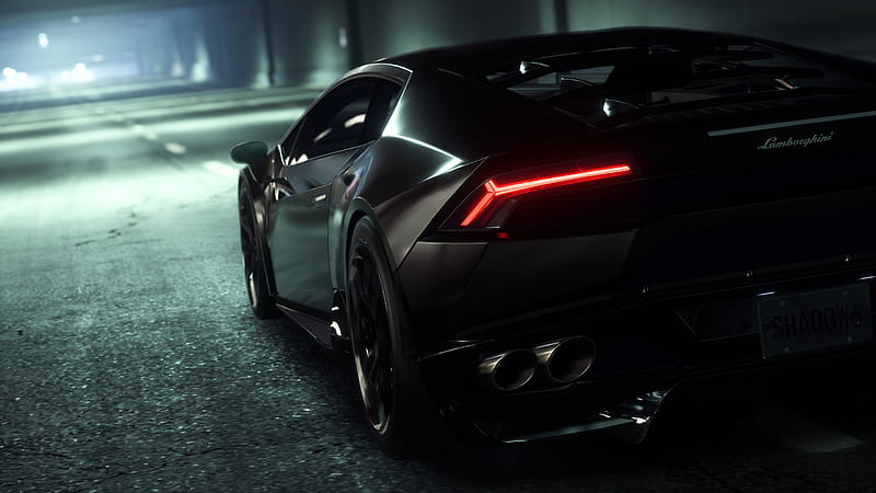 Matt Balck Lamborghini, HD wallpaper