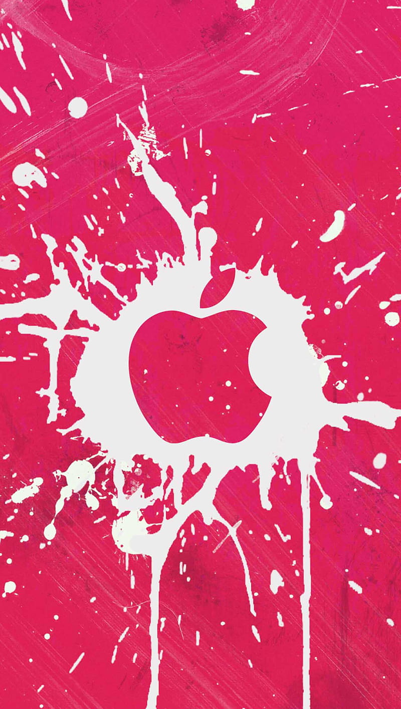 Apple, logo, pink, HD phone wallpaper | Peakpx