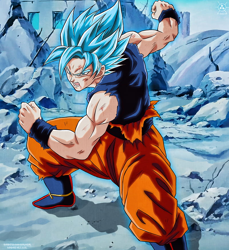 Goku Blue, dbz, dios, dragon ball super, ssj blue, super sayayin, HD phone  wallpaper