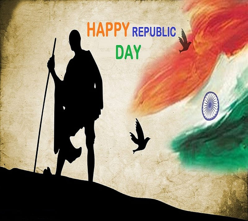 Happy republic day, day, india, january26th, republic, HD wallpaper