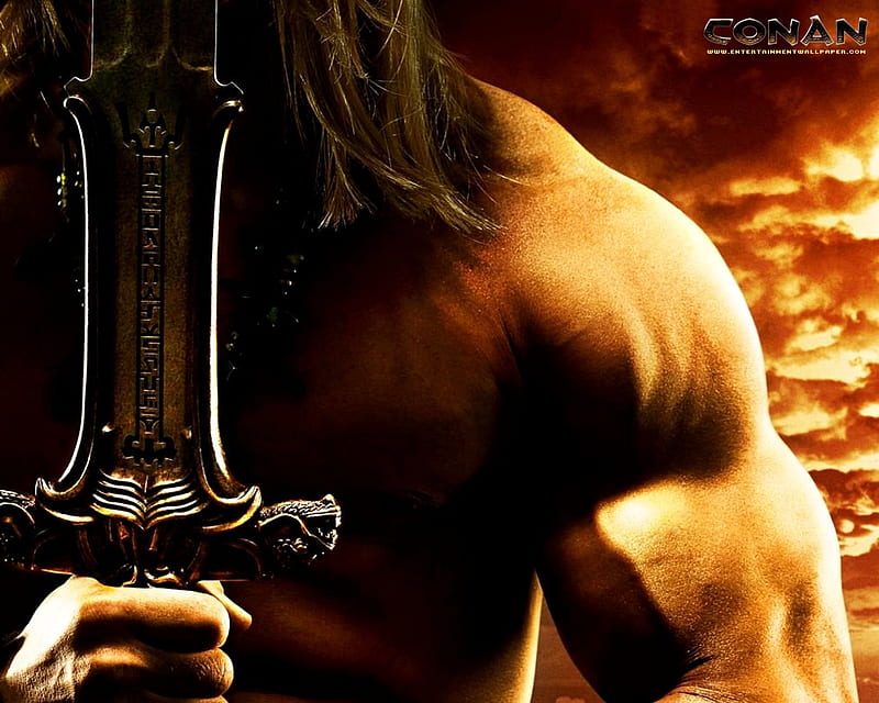 Conan, age of conan, warrior, video game, sword, HD wallpaper