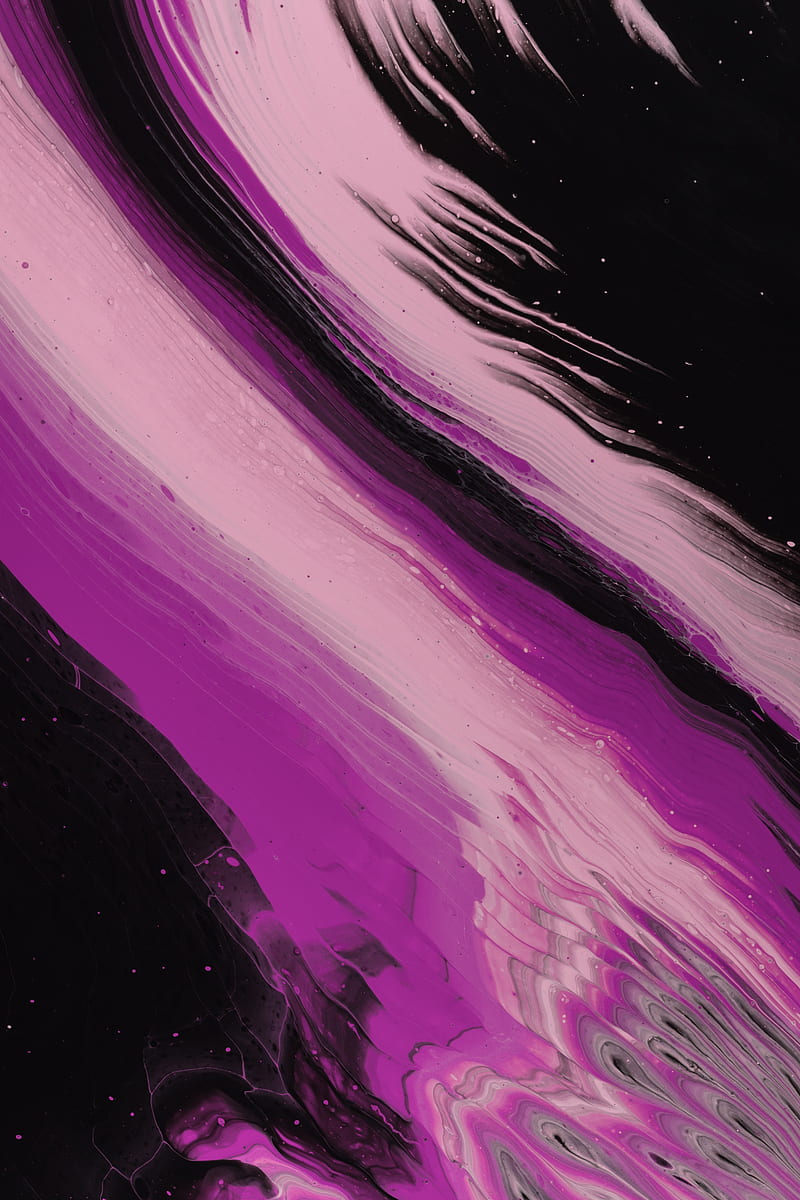 stains, paint, purple, black, abstraction, HD phone wallpaper