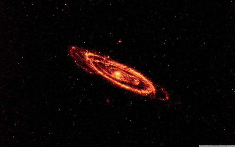 hot spiral galaxy, universe, space, spiral, galaxy, HD wallpaper