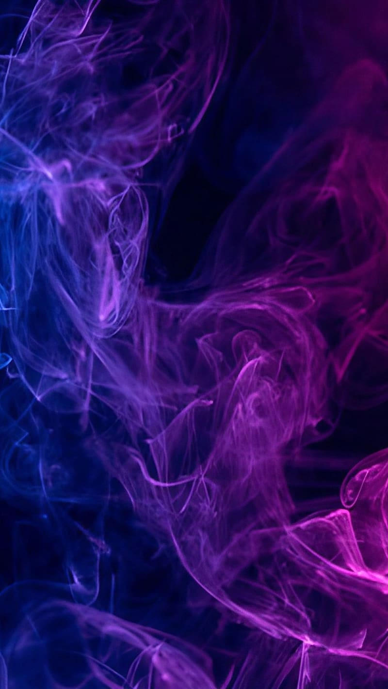 Neon Color Smoke, Pink And Blue Smoky Effect, pink and blue smoke, smoky effect, HD phone wallpaper