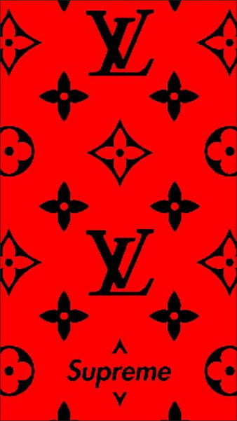 LV red logo mono, 3d, 3d red, designer, halloween, louis vutton