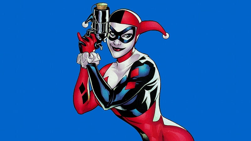 Harley Quinn Jester Girl Dc Gun Hd Wallpaper Peakpx