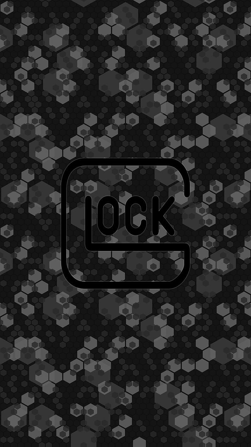 Glock, 929, camo, camouflage, dark, firearms, handgun, hex, night, pattern, urban, HD phone wallpaper
