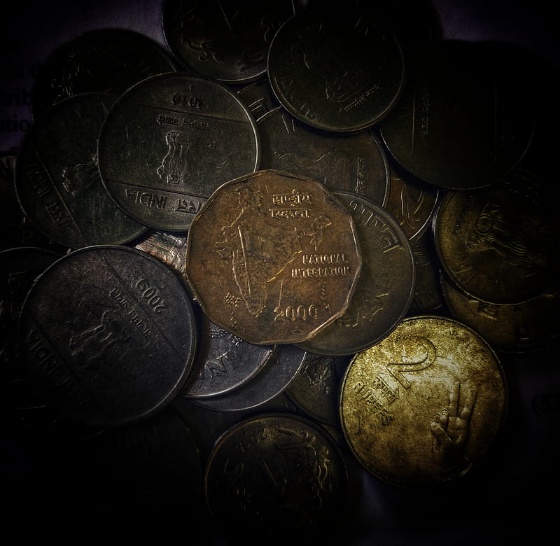 Coins , art, desenho, india, graphy, rupees, HD wallpaper