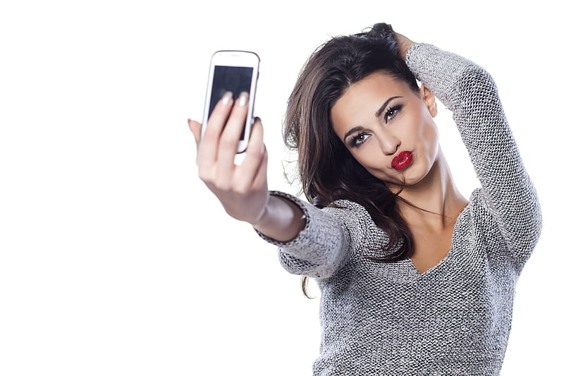 Selfie Duckface, duckface, model, Selfie, women, HD wallpaper