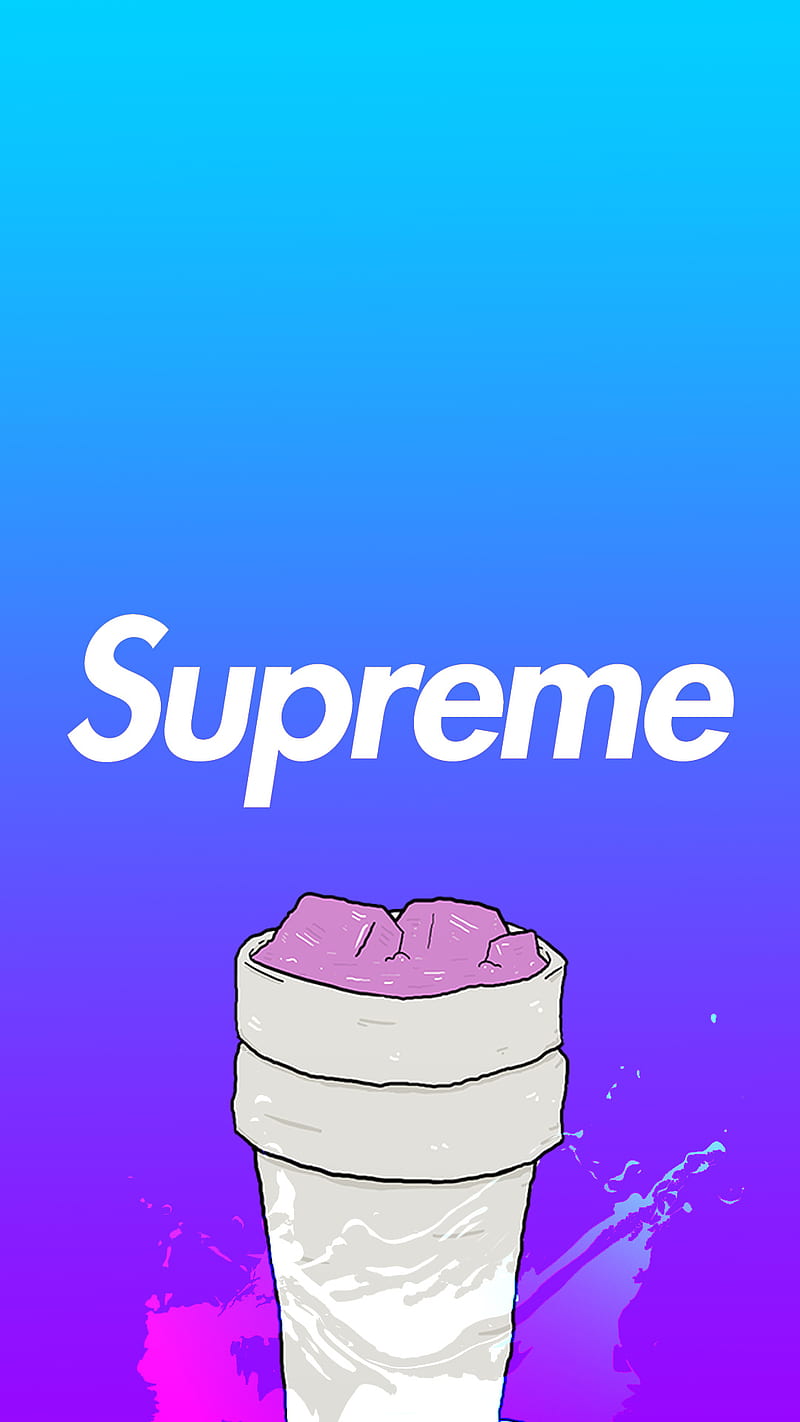 Supreme God, desing, lean, purple, snowman, vaso, winter, HD phone wallpaper