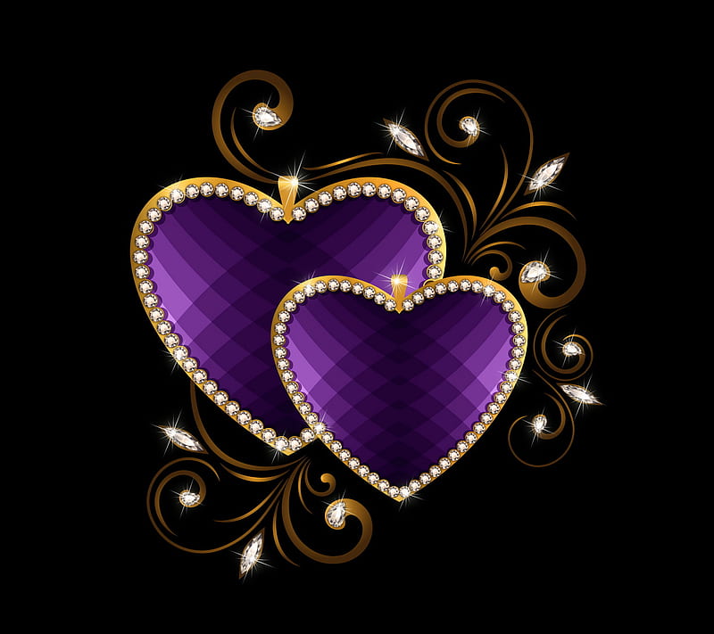 Luxury Hearts, brilliant, diamond, heart, jem, love, valentine, HD wallpaper