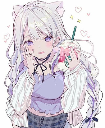 Anime Starbucks drinks food girly HD phone wallpaper  Peakpx