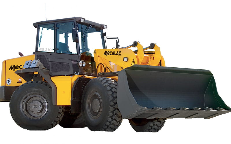 Mecalac AS 210e, Wheel loader, construction machinery, loader, heavy machinery, Mecalac, HD wallpaper
