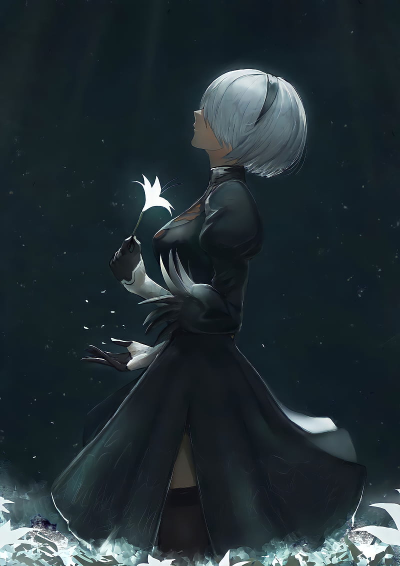 YoRHA 2B NieR:Automata Anime 4K Wallpaper iPhone HD Phone #2660i