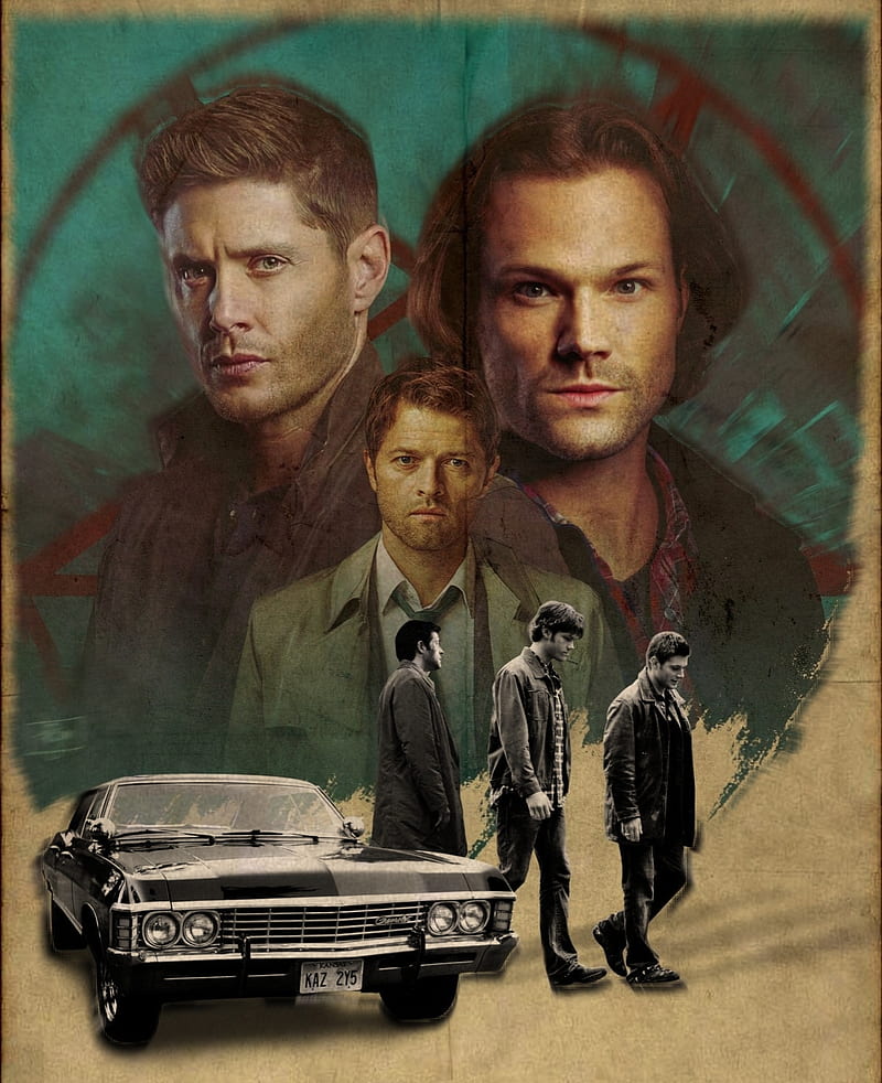 Supernatural, spn, Castiel, Dean, Sam, HD phone wallpaper