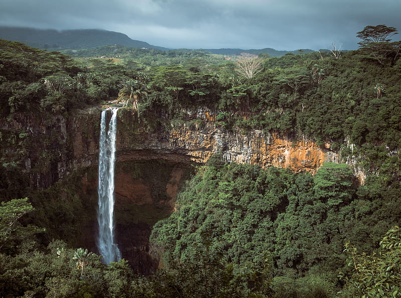 Chamarel Waterfalls, Mauritius Ultra, Nature, Forests, Travel, Landscape, Jungle, Waterfall, Forest, Falls, visit, Mauritius, BlackRiverGorgesNationalPark, BlackRiver, Chamarel, RiviereNoire, HD wallpaper