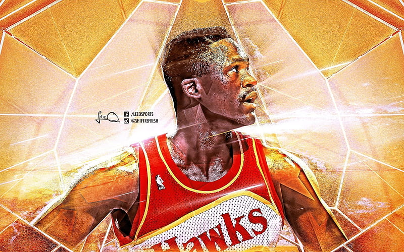 dominique wilkins, nba, hawks, basketball player, atlanta hawks, HD wallpaper
