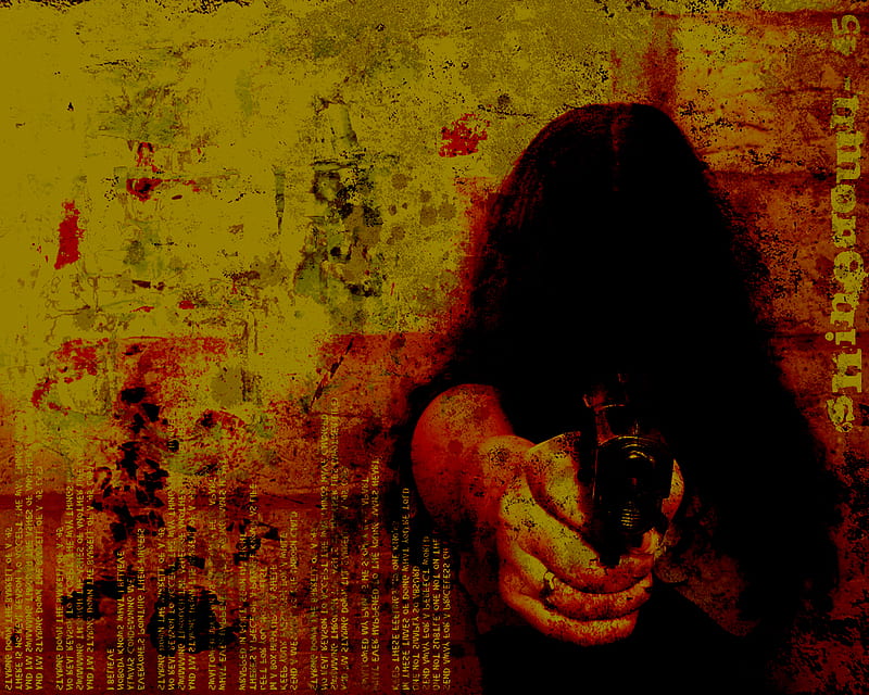 Emotional, gun, woman, blood, HD wallpaper | Peakpx