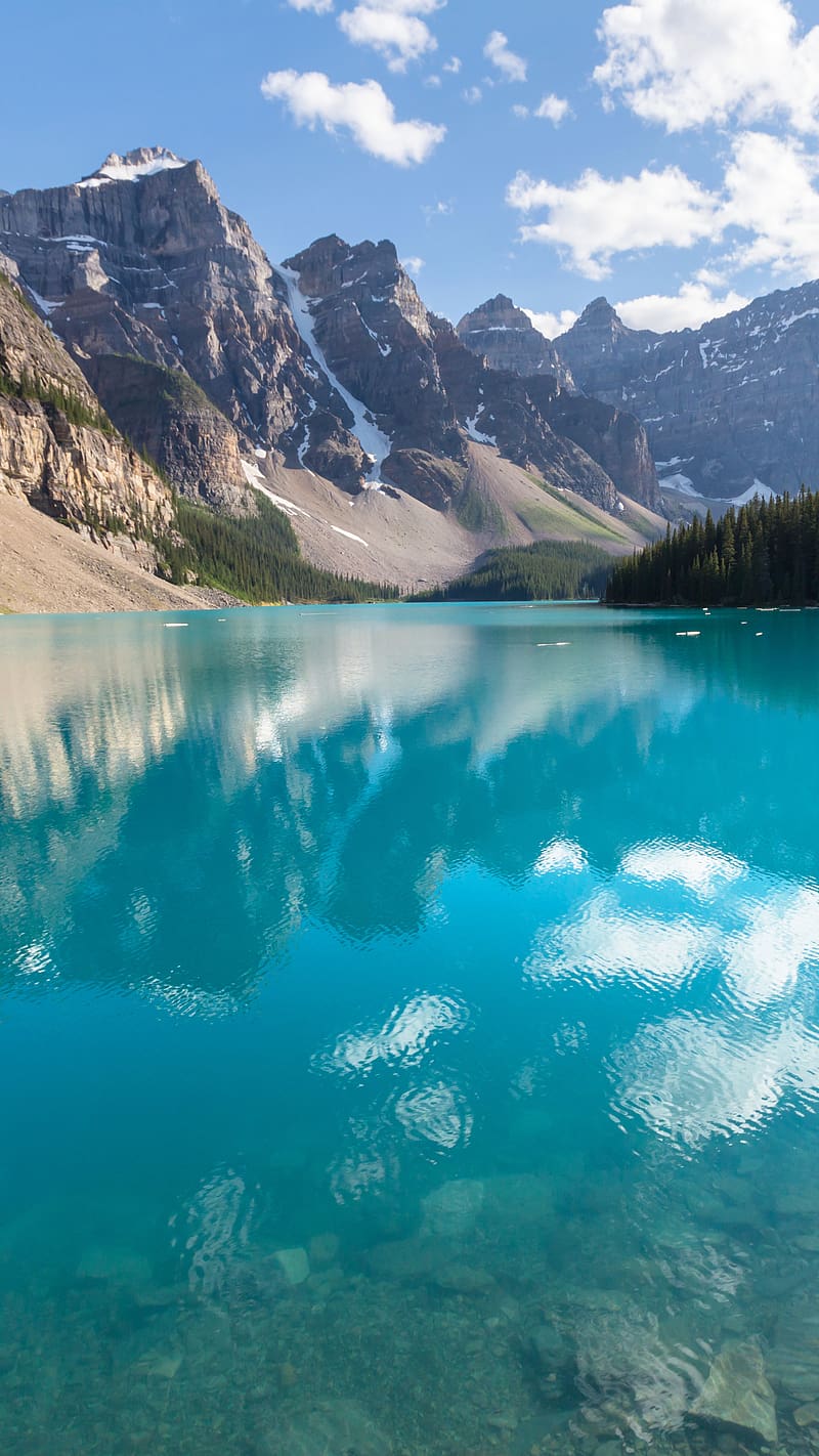 Nature, Lakes, Mountain, Lake, Reflection, Canada, , Moraine Lake, HD phone wallpaper
