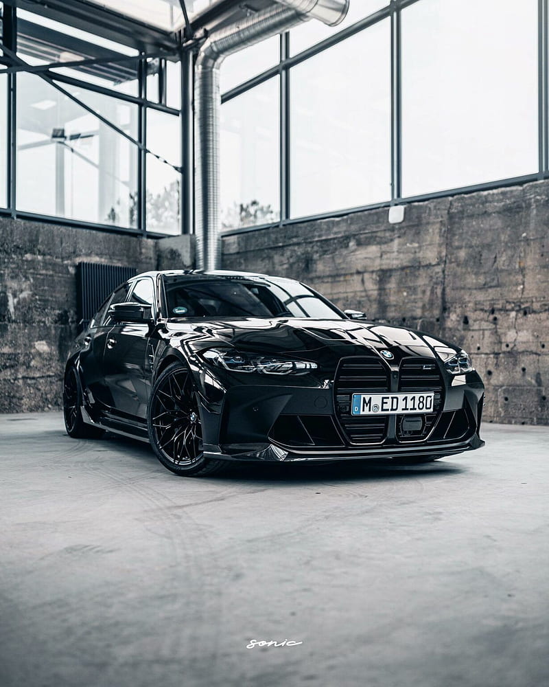 See the G80 BMW M3 with M Performance Parts in Black. Bmw, Bmw m3, Bmw cars, HD phone wallpaper
