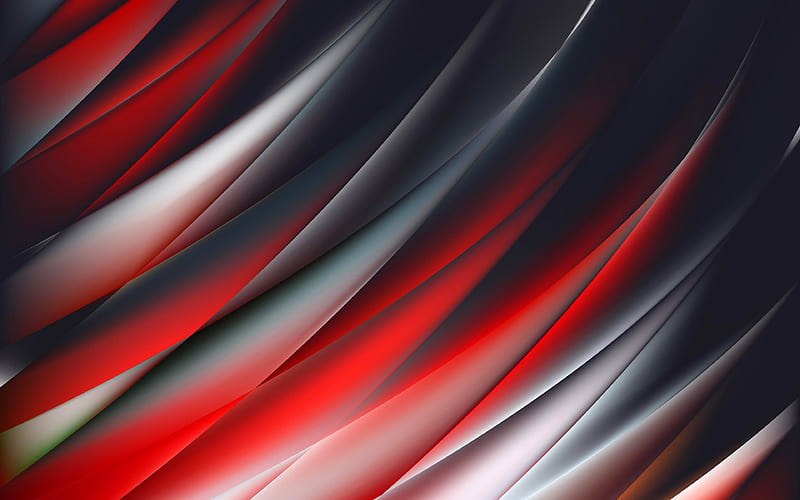 abstract waves dark background, curves, art, abstract material, HD wallpaper