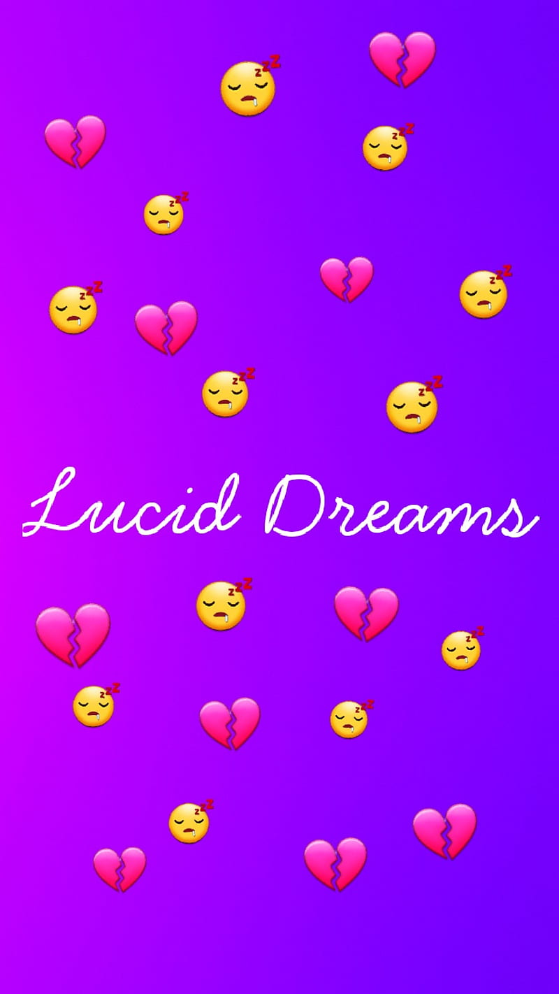 Lucid Dreams, broken heart, purple, sleep, HD phone wallpaper