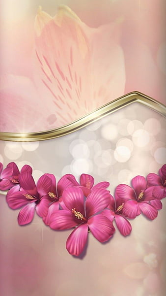 Flowers, background, desenho, love, nature, pink, HD phone wallpaper |  Peakpx
