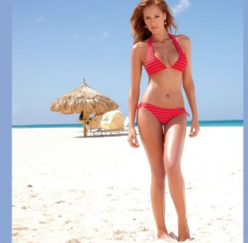 Laura Acuna gorgeous supermodel in bikini, cute, girl, teen, hot, sexy, HD wallpaper