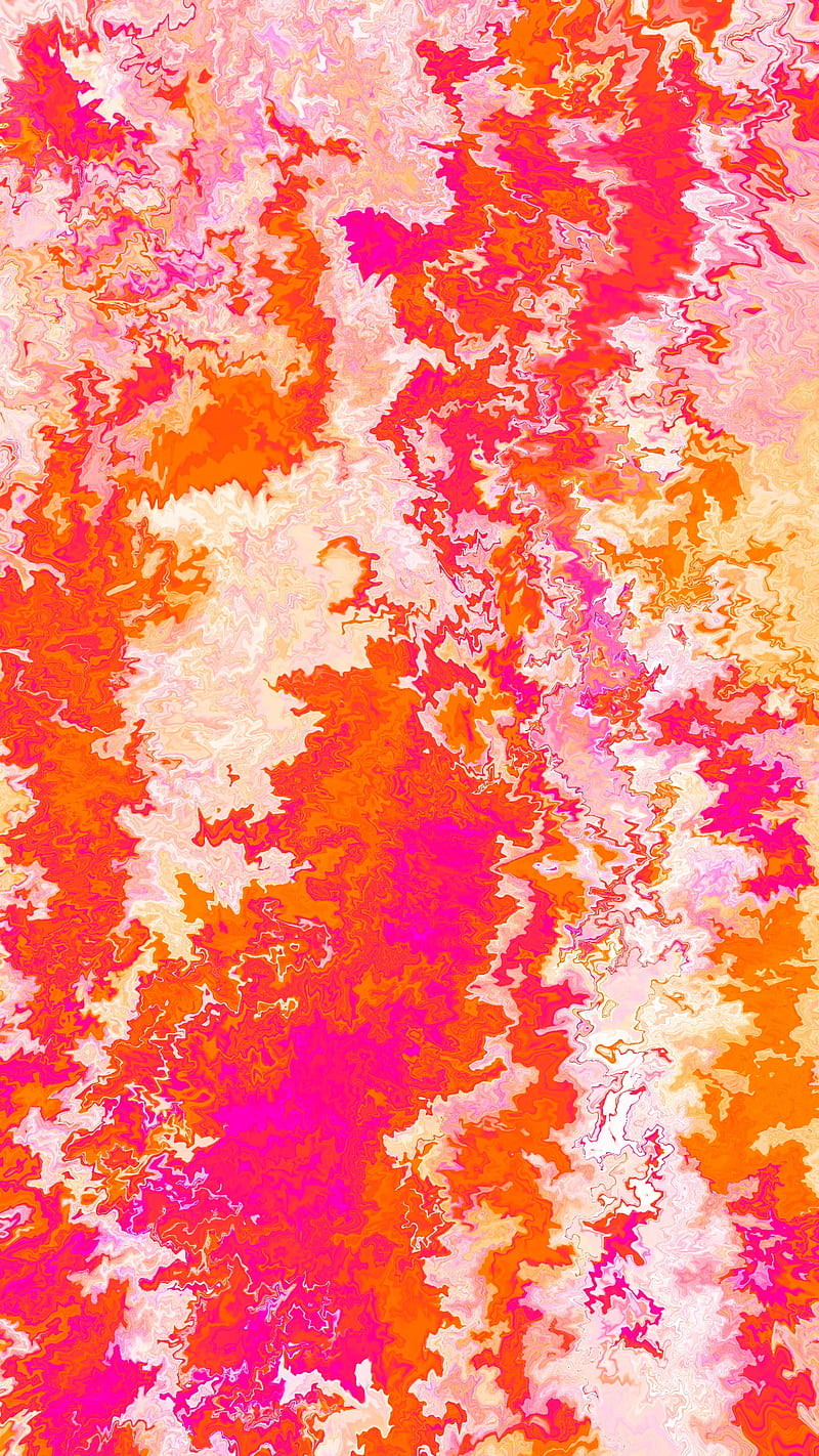 caramel crystalize, abstract, caramel, fluid liquid, orange, pink, watercolor, white, HD phone wallpaper