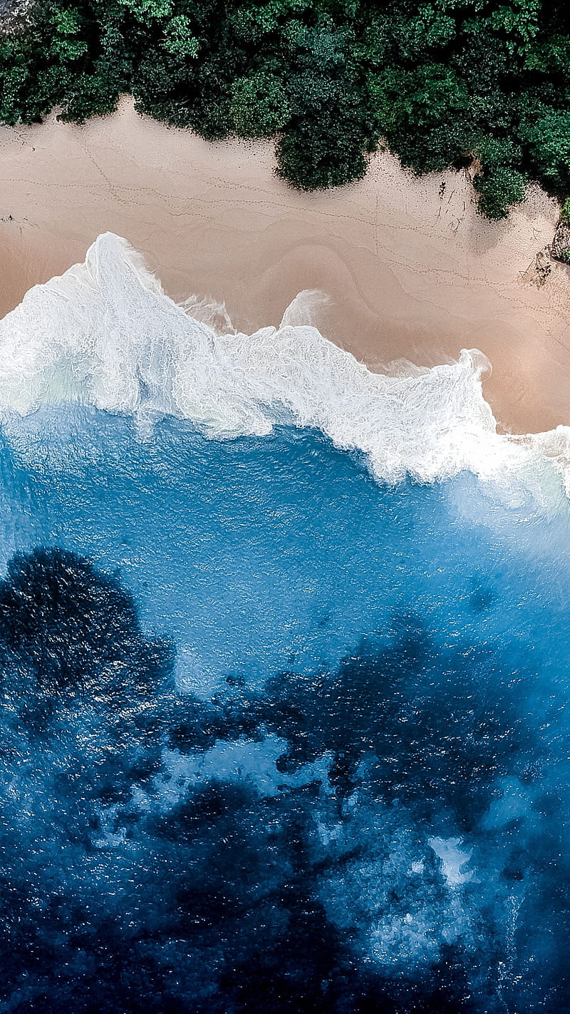 Ocean, apple, blue, wave, waves, HD phone wallpaper | Peakpx