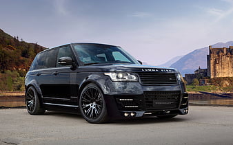 Land Rover, Range Rover Sport, Lumma CLRR, Tuning, Lumma Design, black luxury SUV, British cars, HD wallpaper