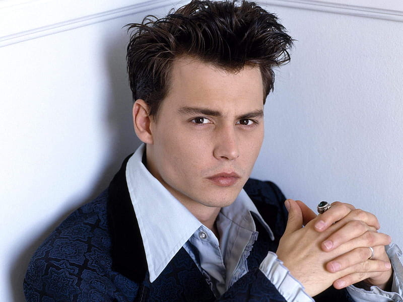 Johnny Depp, young, hand, man, actor, HD wallpaper