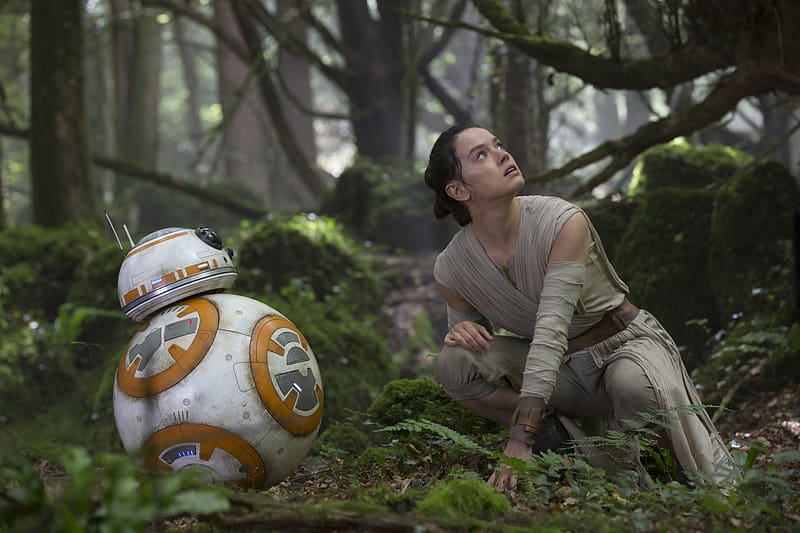 Star Wars, Movie, Star Wars Episode Vii: The Force Awakens, Daisy Ridley, Rey (Star Wars), Bb 8, HD wallpaper
