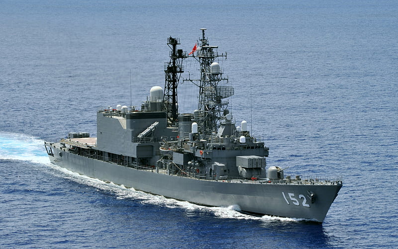 JS Yamagiri, DD-152, Japanese destroyer, Asagiri-class, JMSDF, Japanese warship, japan, Japan Maritime Self-Defense Force, HD wallpaper
