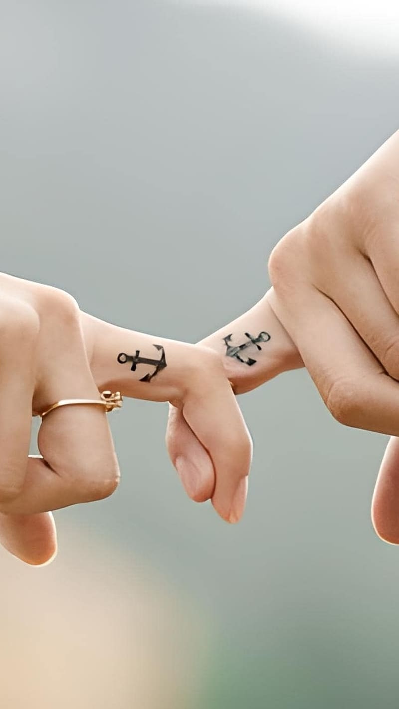 HD wallpaper lovers ke twinning anchor tattoo twinning anchor tattoo couple