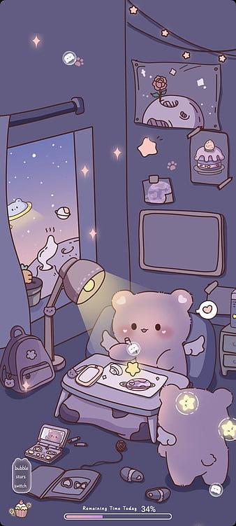 Kawai, pooh, time, HD phone wallpaper | Peakpx